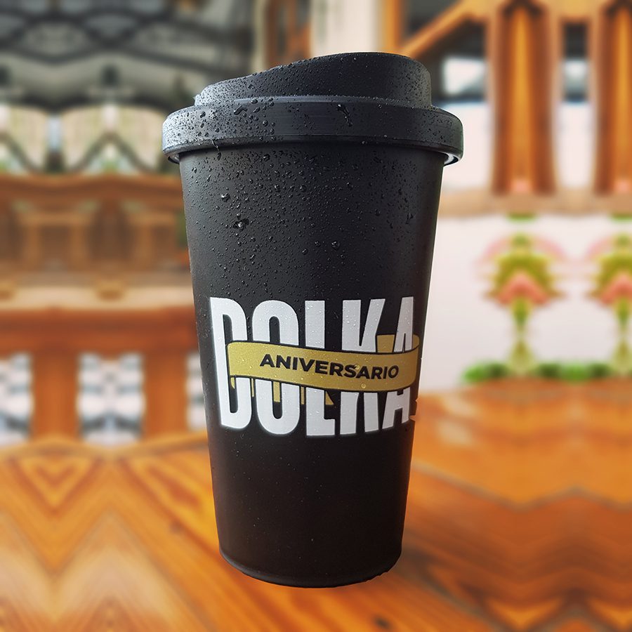 vaso termico reutilizable con tapa